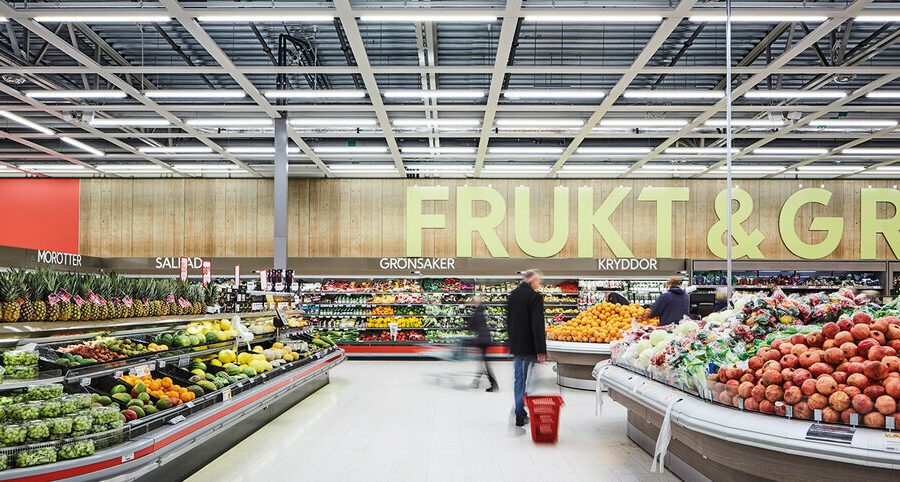 Photograph of supermarket in Stockholm